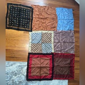 Vintage Silk Pocket Squares/Handkerchiefs (Made in Italy)